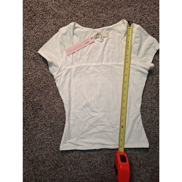 White small square neck tee - Picture 1 of 4